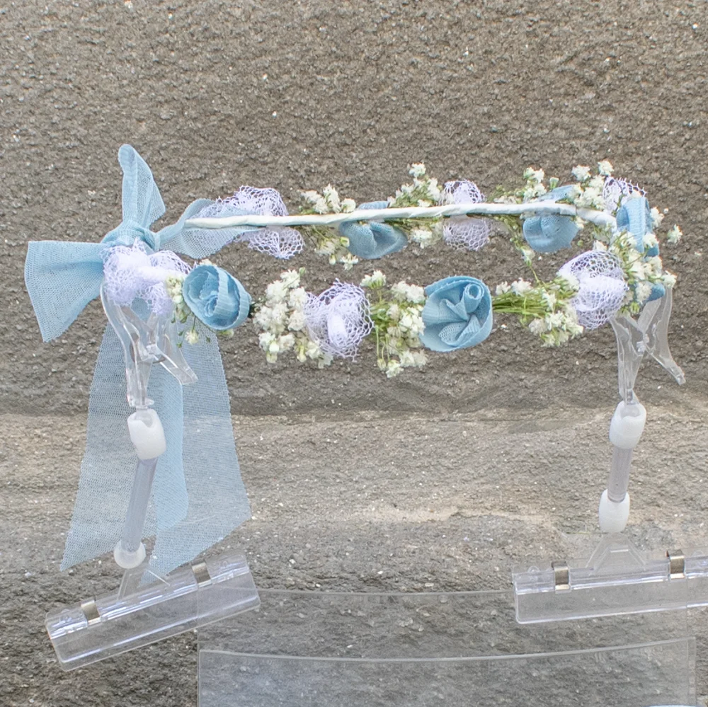 Tiara para comunion en tonos azules para niña Tiara para comunion en tonos azules para niña