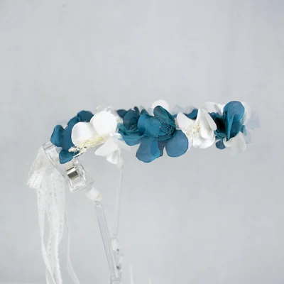Diadema para comunin niña, azul y blanca Diadema para comunin niña, azul y blanca