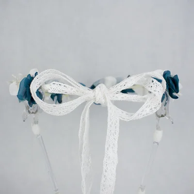 Diadema para comunin niña, azul y blanca Diadema para comunin niña, azul y blanca