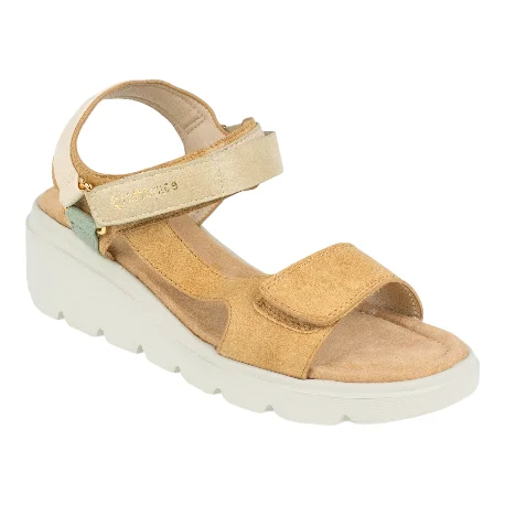 Sandalias de plataforma marca Amarpies modelo ABZ 26645 taupe