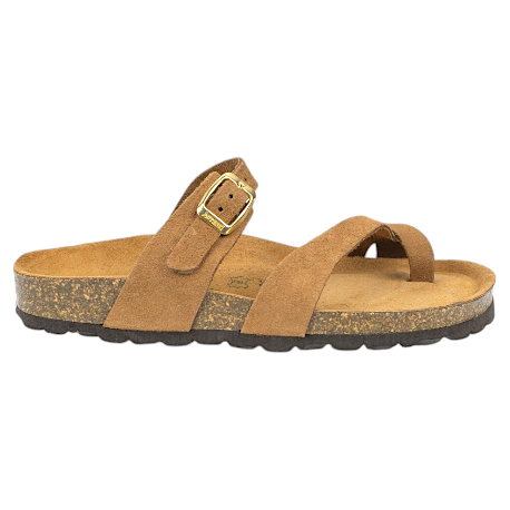 Sandalia bio dedo color marron
