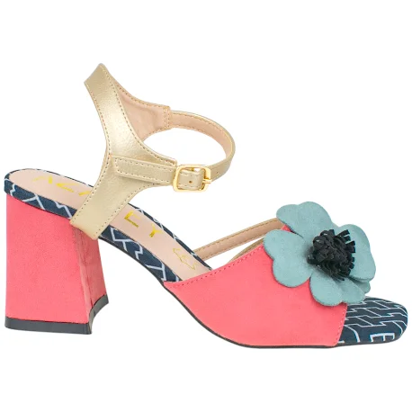 Sandalias de tacon bloque Azarey color dorado Sandalias de tacon bloque Azarey color dorado