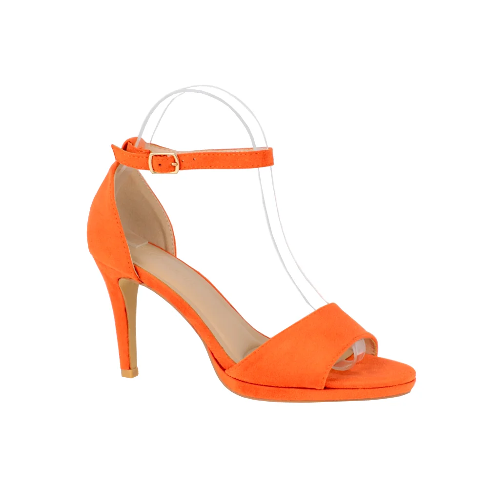 Sandalia tacon alto stiletto Buonarotti naranja Sandalia tacon alto stiletto Buonarotti naranja