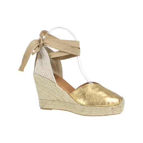 Cuña Esparto, Mujer, marca Carmen Garcia, modelo 171d7p, dorado