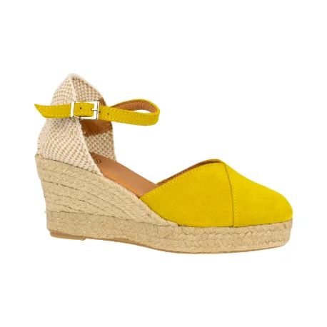 Cuña Esparto, marca Carmen Garcia, modelo 274d5, color amarillo