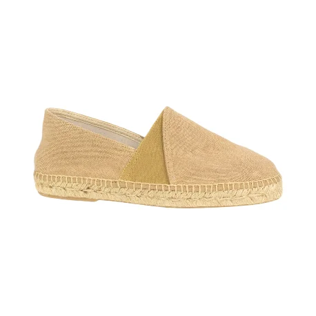 Zapatilla de esparto Hombre, plantilla piel, marca Carmen Garcia, modelo 705s16, color beis