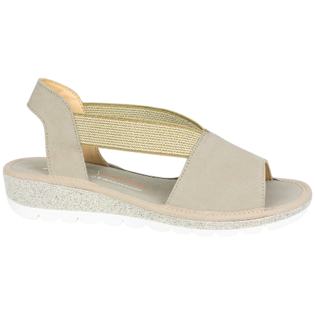 Sandalia de confort piel color gris Doctor Cutillas
