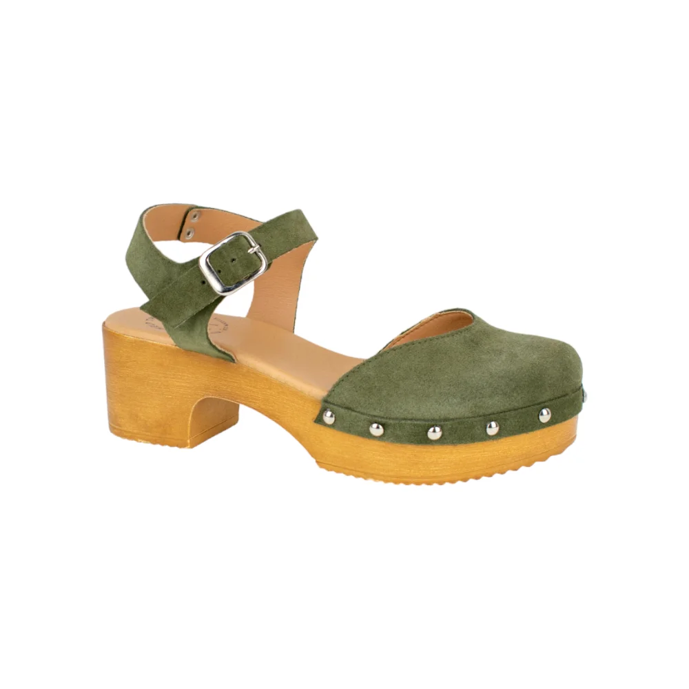 Foto de Zueco Verde Mujer Serraje Marca Help The Trees Modelo 6193702 