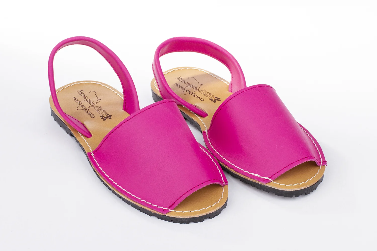 Menorquinas planas para mujer color fucsia