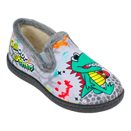 Zapatillas cerradas niños Plumaflex 12004 dino patin
