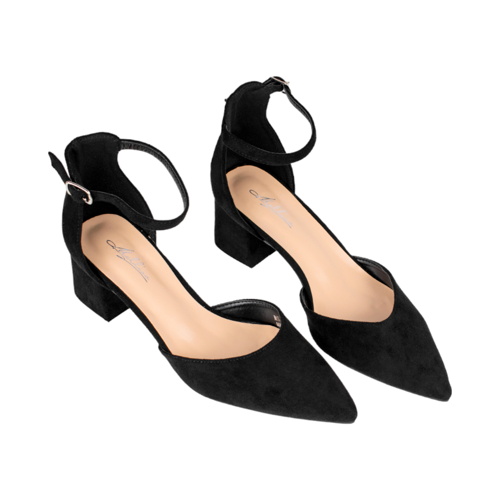Salón de punta, con pulsera, marca Mellisa, modelo mp53-7091, negro
