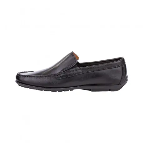 Mocasines Lloyd Kendo Hombre - Cuero Negro Liso, Suela Antideslizante, Elegantes Y Cómodos