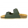 Sandalias Bio Planas de Piel Autenti para Mujer con Doble Hebilla - 11096