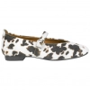Bailarina Mary Jane Animal Print Vaca Plana D´Angela DDN29001-VA