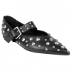 Bailarina Mary Jane Punta Fina Plana con Tachas Corina M5635
