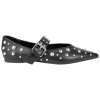 Bailarina Mary Jane Punta Fina Plana con Tachas Corina M5635