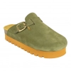 Zuecos plataforma en piel serraje de Mujer - Biocomfort HOM-002
