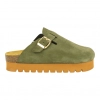 Zuecos plataforma en piel serraje de Mujer - Biocomfort HOM-002