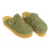Zuecos plataforma en piel serraje de Mujer - Biocomfort HOM-002