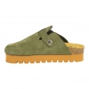 Zuecos plataforma en piel serraje de Mujer - Biocomfort HOM-002