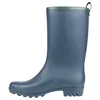 Bota de Agua Mujer Azul Marino Caña Media Kelara K61401