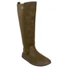 Bota Barefoot Mujer Caña Alta Marrón Chocolate Mustang Free ALASK 85503