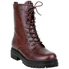 Bota Militar Plataforma Cremallera y Cordón Buonarotti 3355