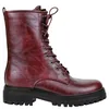 Bota Militar Plataforma Cremallera y Cordón Buonarotti 3355