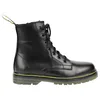Bota Militar Piel Plana Cordón y Cremallera Losal 1013