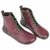 Botín Barefoot Mujer Piel Cordones y Cremallera Plano Vivant V-2753