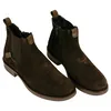 Botines Chelsea de Serraje Marrón para Hombre con Cremallera y Plantilla de Gel - Innova Shoes 1700