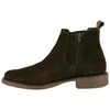 Botines Chelsea de Serraje Marrón para Hombre con Cremallera y Plantilla de Gel - Innova Shoes 1700