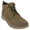 Botín Nobuck Piel Marrón Chocolate Cordón y Cremallera Waterproof Plano St. Gallent NETO-04