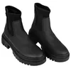 Botín Chelsea Plataforma Licra Negro Marquiiz 9513A
