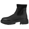Botín Chelsea Plataforma Licra Negro Marquiiz 9513A
