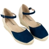 Cuña de Esparto para Mujer Tela Beis Fucsia Negro Rojo Verde 5 Cuerdas Hebilla y Correa Amarpies ACX26484