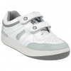 Deportivo Paredes Retro Hombre Piel Blanco Negro Velcro 101