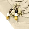 Par de Borlas con flecos de Piel y Cuentas Hechos a Mano