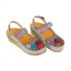 Sandalias Laura Vita Piel Cuña Corcho FACSCINEO 0121