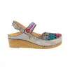 Sandalias Laura Vita Piel Cuña Corcho FACSCINEO 0121