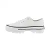 Zapatilla Lona Lois Blanca de Mujer con Plataforma puntera de goma Verano 61362