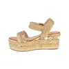 Sandalias Cuña Plataforma Alta Boho Mandarina 725DF Talla 40