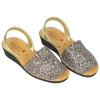 Menorquinas cuña Glitter Mujer 562