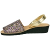 Menorquinas cuña Glitter Mujer 562