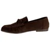 Mocasín Mujer Plano Marrón Chocolate Antelina Joia FF-81