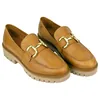 Mocasín Piel Teñido y Engrasado a Mano Plataforma Wikers