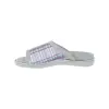 Pantufla Mujer Verano Abierta Rayas Plumaflex 12405 Azul