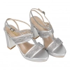 Sandalias de Fiesta con Tacón Ancho y Plantilla de Piel - Prestigio C-542