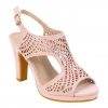 Sandalias de Fiesta con Tacón Alto en Rosa Palo - Prestigio C431