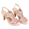 Sandalias de Fiesta con Tacón Alto en Rosa Palo - Prestigio C431